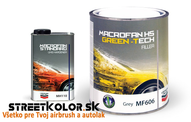 Plnič Sivý Lechler GREEN-TECH MF606 Low VOC, Plnič 2500 ml  + 500 ml tužidla