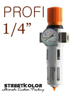 Regulátor tlaku s filtrom vnútorný závit:1/4", YQFR2000-02, 5 mikrónov