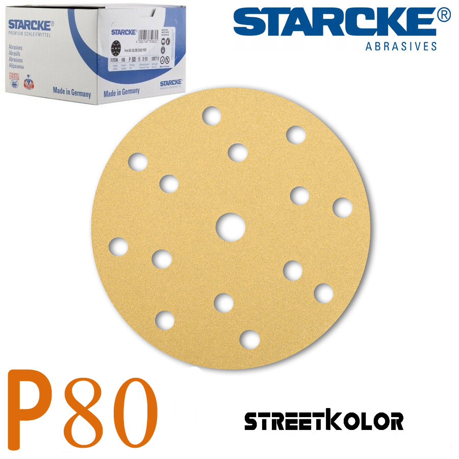 Starcke Brúsny disk P80, 150mm, 15dier, 1ks