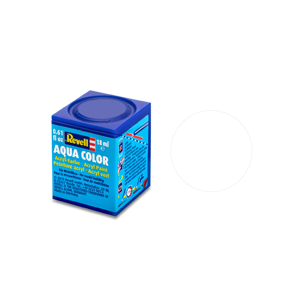 REVELL AQUA 05 Biela akrylová modelárska farba (RAL9001), 18ml (REVELL 36105 WHITE 18ML 0,61FL OZ AQUA)