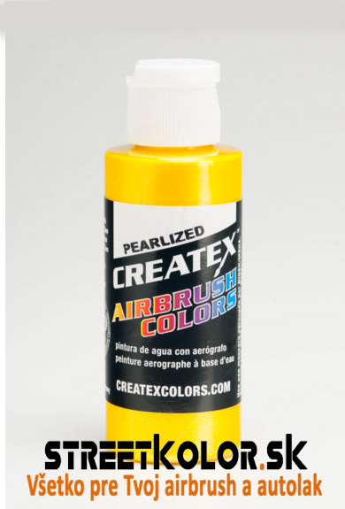 CreateX 5311 Žltá Perleťová airbrush farba 120 ml