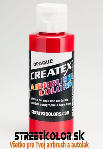 CreateX Červená 5210 Nepriehľadná 960ml airbrush farba