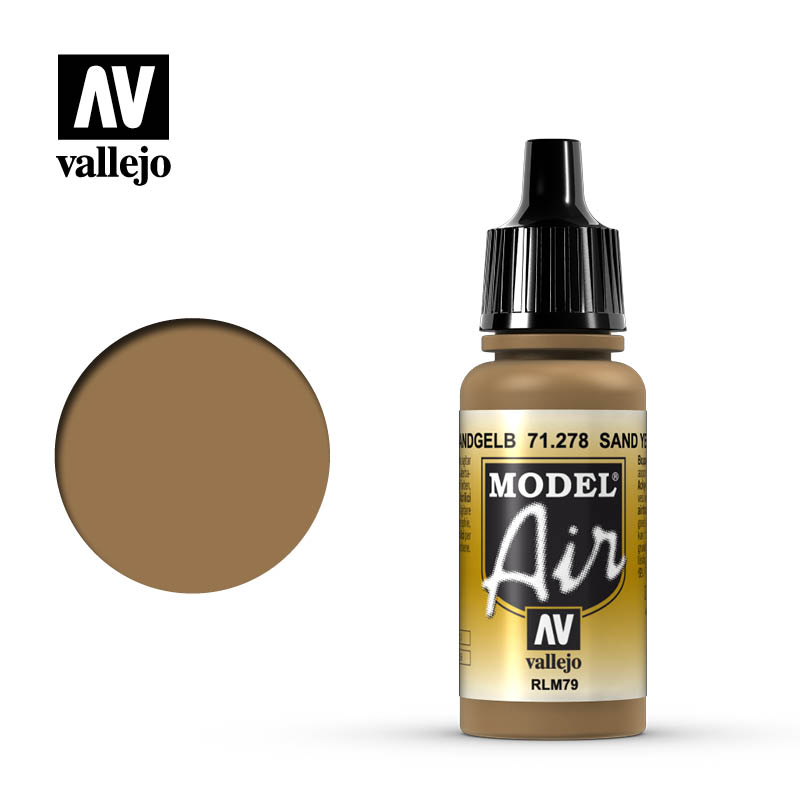 MEGA AKCIA: Vallejo 71.278 piesková žltá akrylová airbrush farba 17 ml