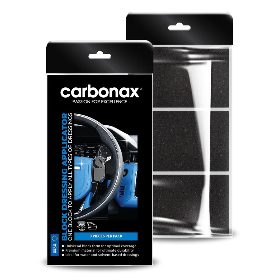 !!! AKCIA !!! CARBONAX® hranatá univerzálna aplikačná hubka pre všetky čistiace a konzervačné roztoky