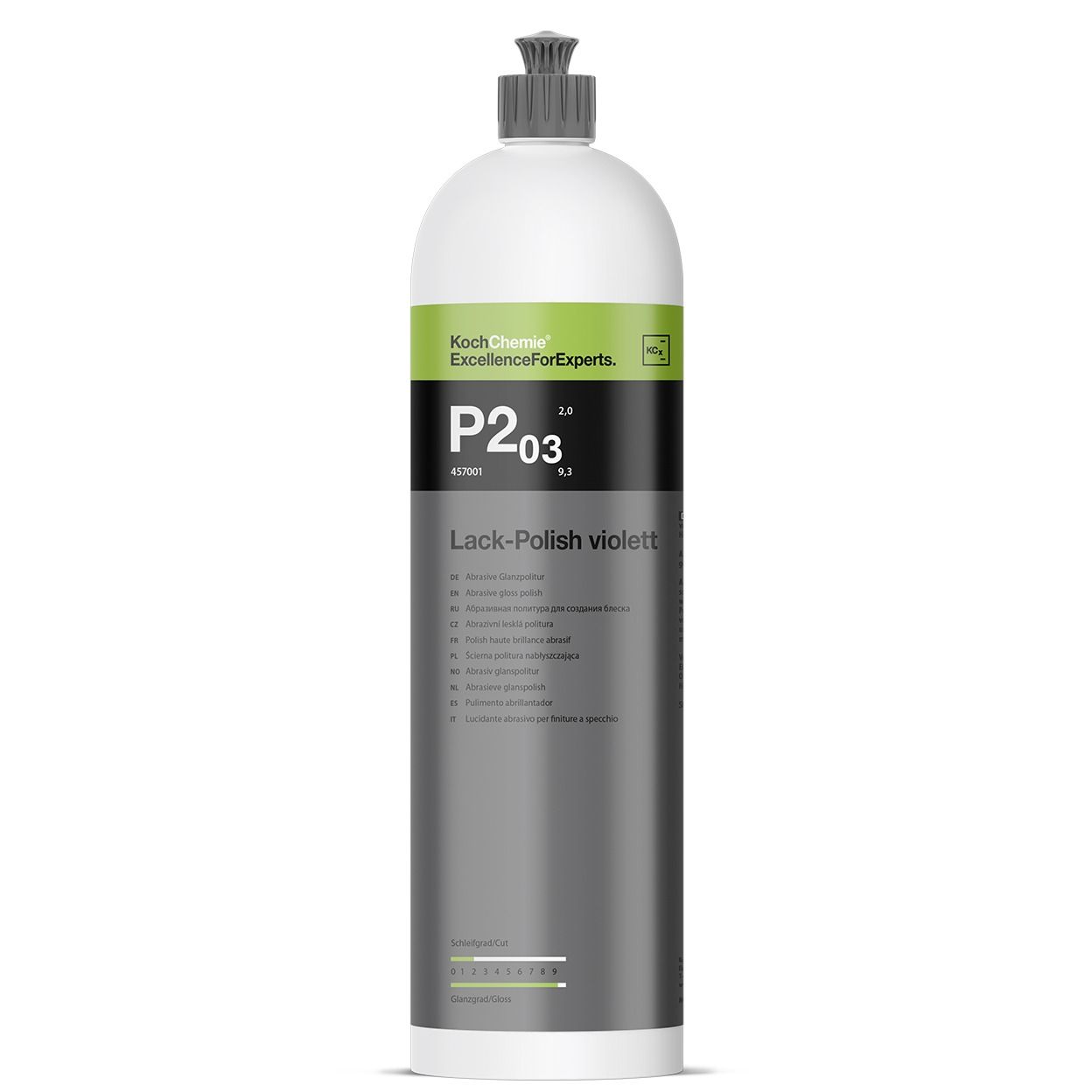 !!! AKCIA !!! KochChemie P2.03 Abrazívna leštenka s voskom vhodná pre všetky druhy lakov  1L 