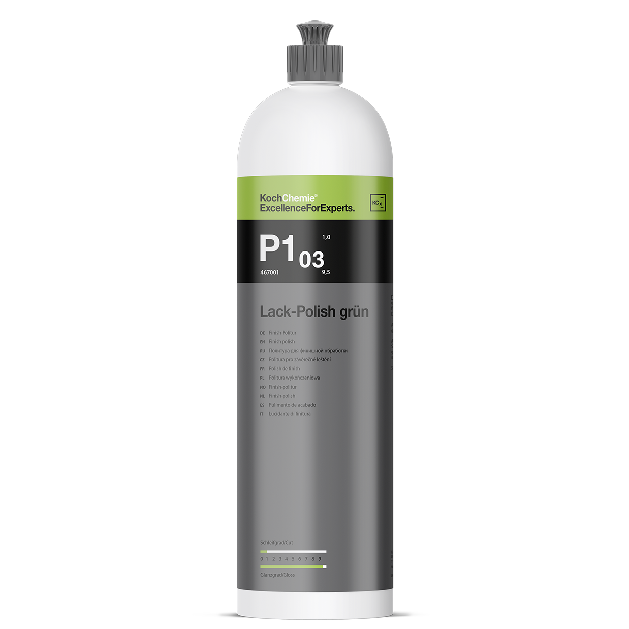 !!! AKCIA !!! KochChemie P1.03 leštenka na nové a mierne zvetrané laky s vysokým leskom 1000ml