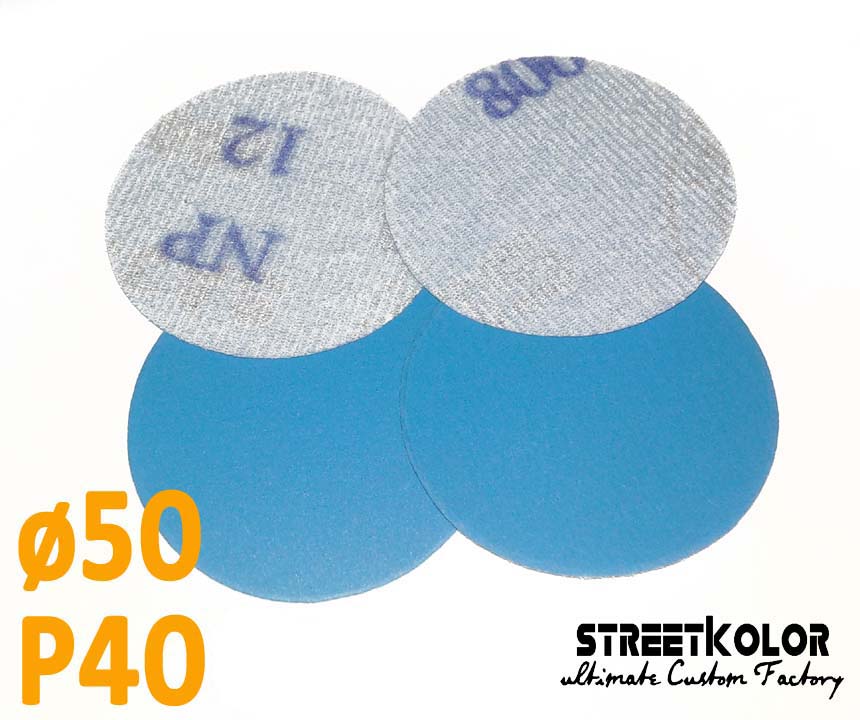 Brúsny papier pre excentrickú brúsku, zrnitosť P60, Priemer: 50mm, 1 kus