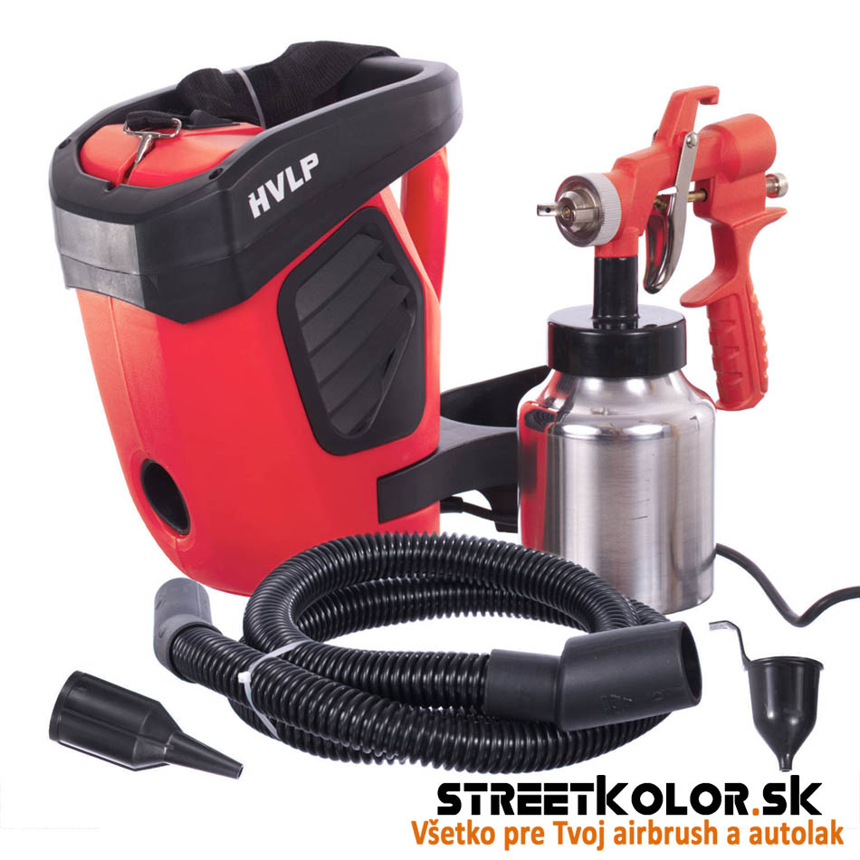 Elektrická striekacia pištoľ KolorTech LL-015A HVLP, tryska 1,5mm + 1,8mm + 2,5mm