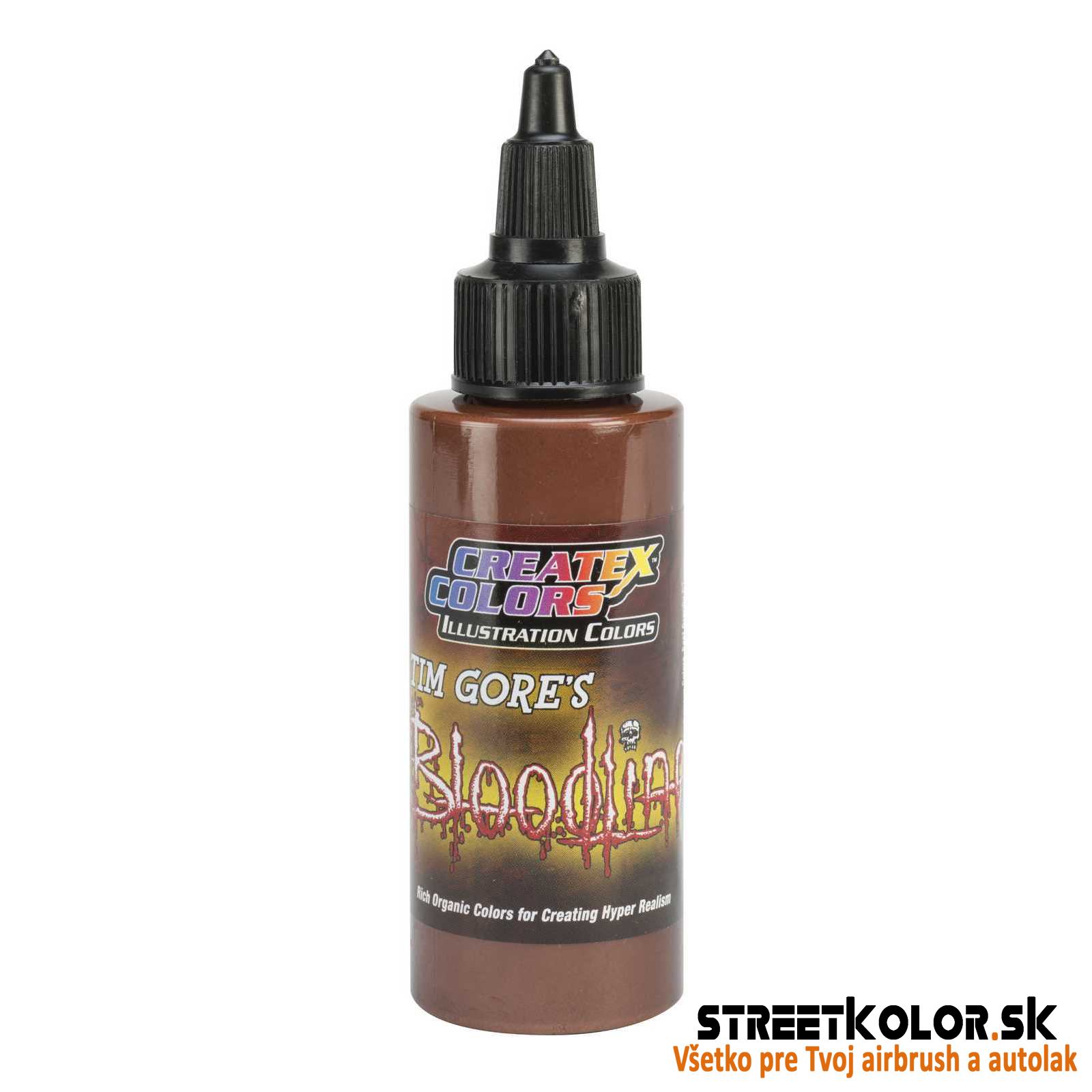 Ilustračná Tmavá espresso airbrush farba CreateX 60 ml