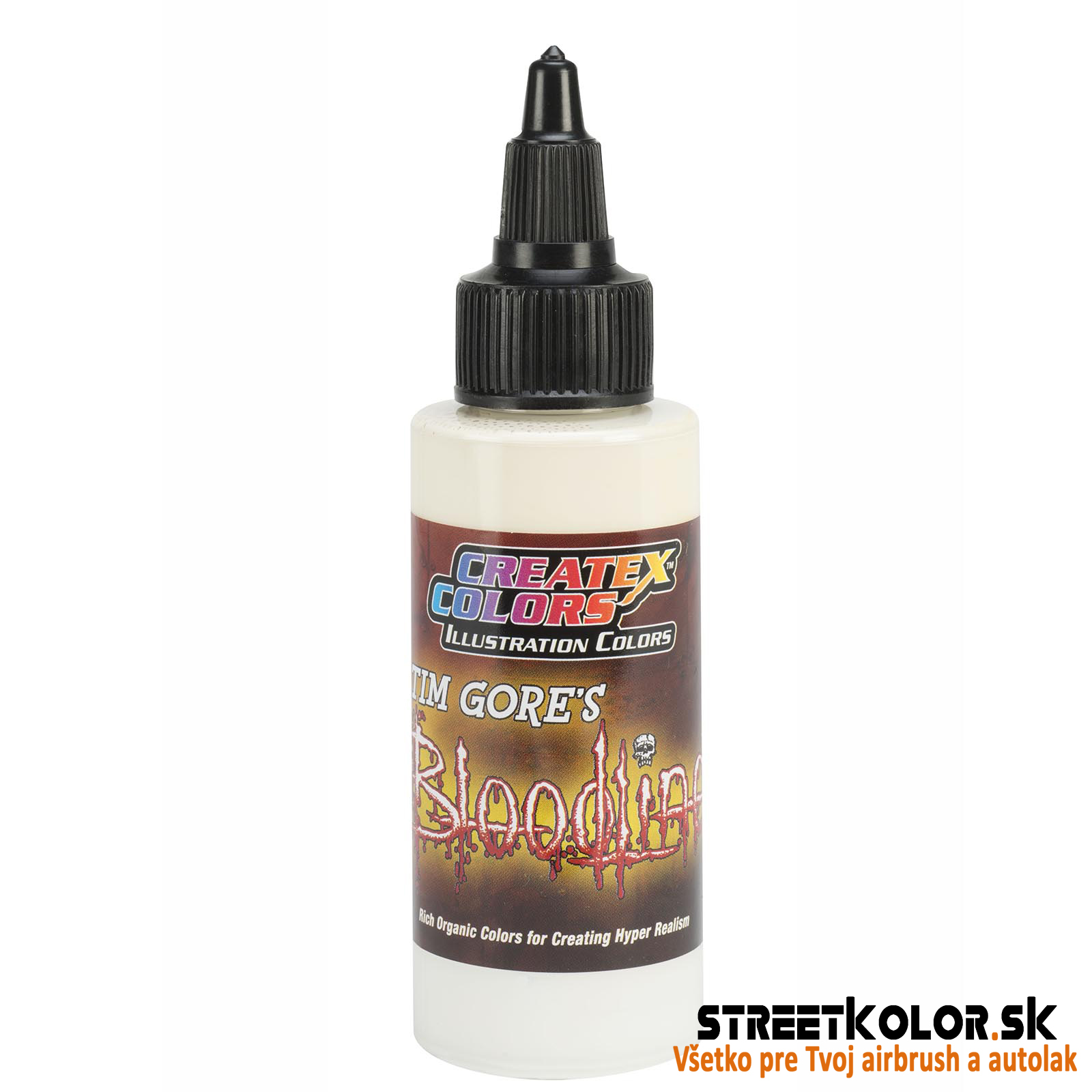 Ilustračná Béžovo biela airbrush farba CreateX 60 ml