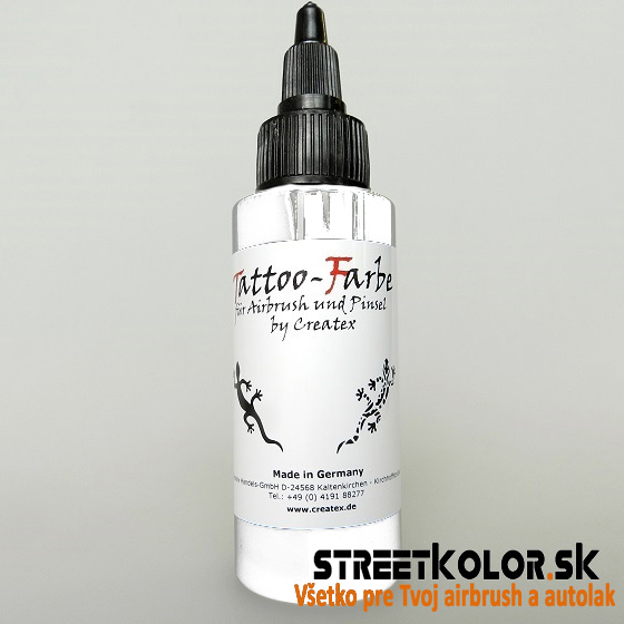 CreateX biela tetovacia farba 60ml