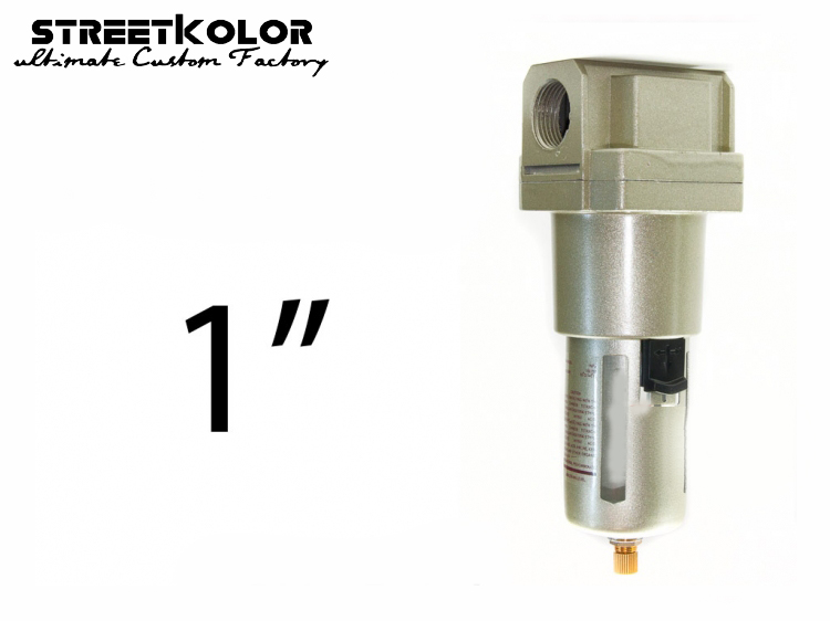 Filter vzduchu-odkaľovač vnútorný závit:1", Autovypúšťací ventil
