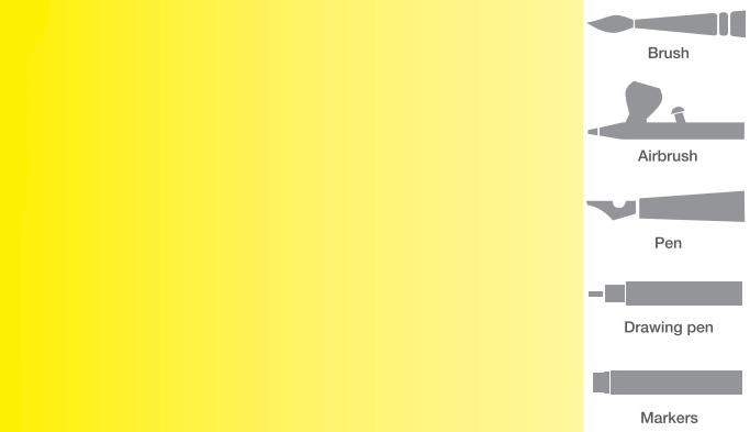 Vallejo 801 Žltá akrylová airbrush farba 200 ml