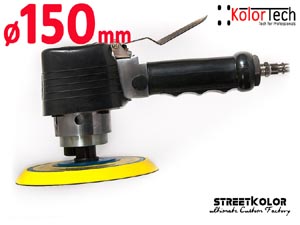 Pneumatická rotačná brúska Hymair AT-280, 150mm, unášač na lepidlo, regulácia