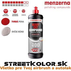 Menzerna 400, hrubá + stredná +finálna brúsna pasta, 1000ml