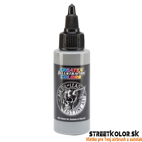 Ilustračná Neutrálna šedá IV airbrush farba CreateX 30 ml