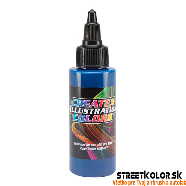 Ilustračná CMYK CYAN Svetlomodrá airbrush farba CreateX 30 ml