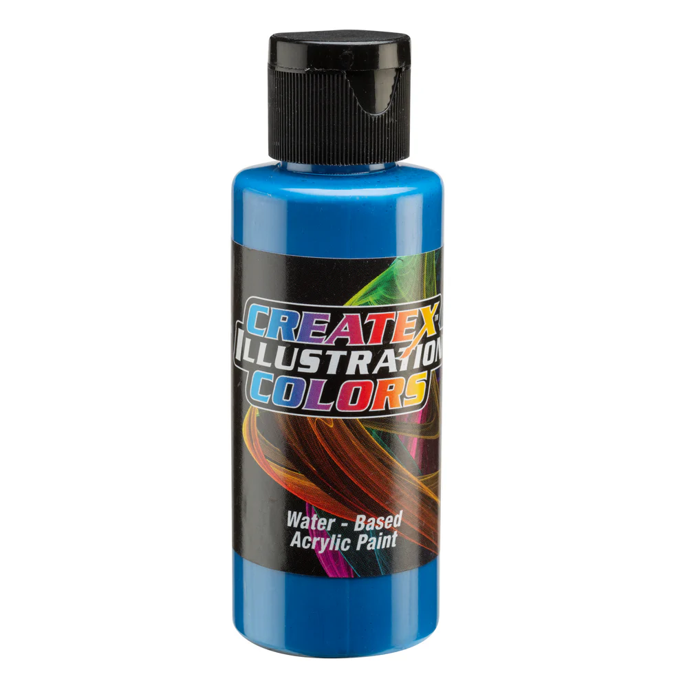 Ilustračná CMYK CYAN Svetlomodrá airbrush farba CreateX 60 ml – 5095 CMYK Cyan
