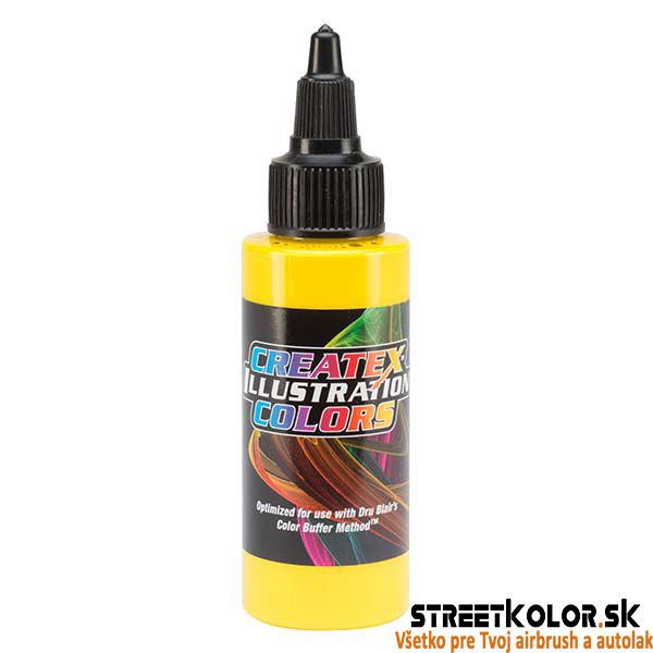 Ilustračná Žltá airbrush farba CreateX 30 ml