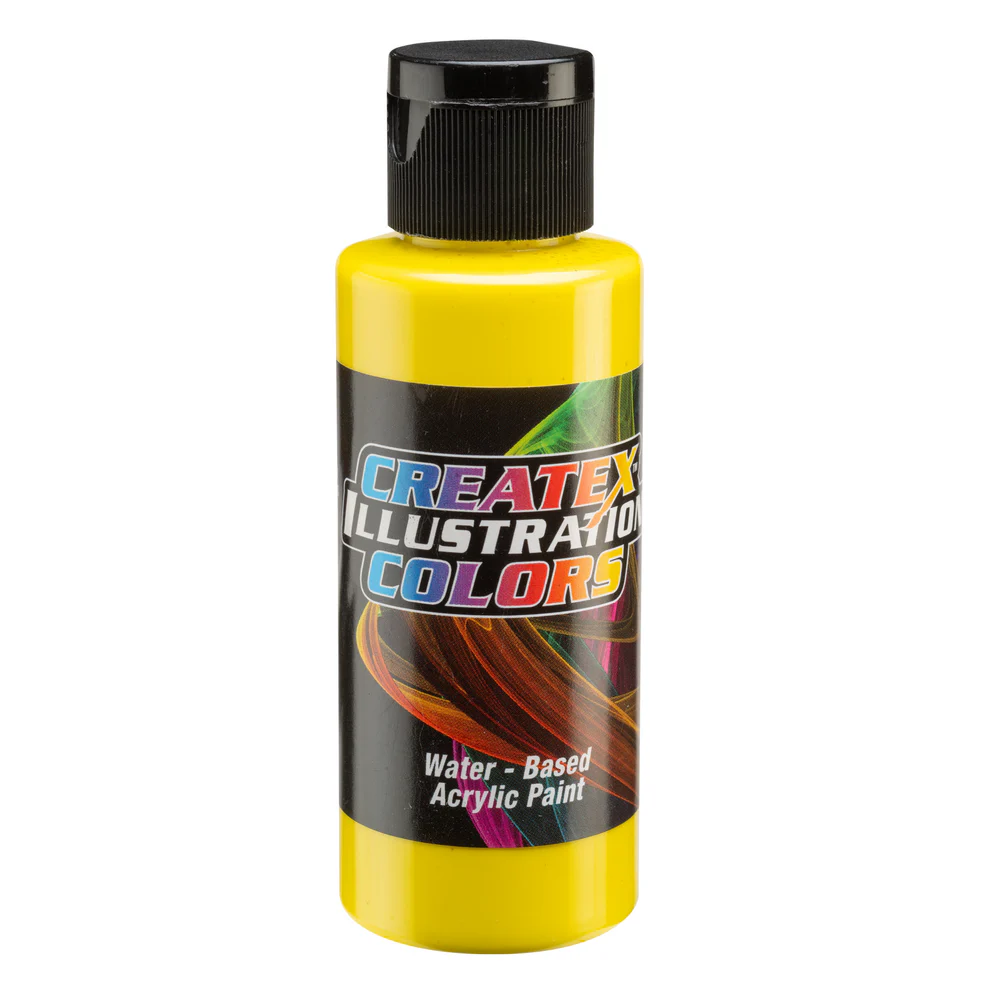 Ilustračná CMYK YELLOW Žltá airbrush farba CreateX 60 ml – 5097 CMYK Yellow