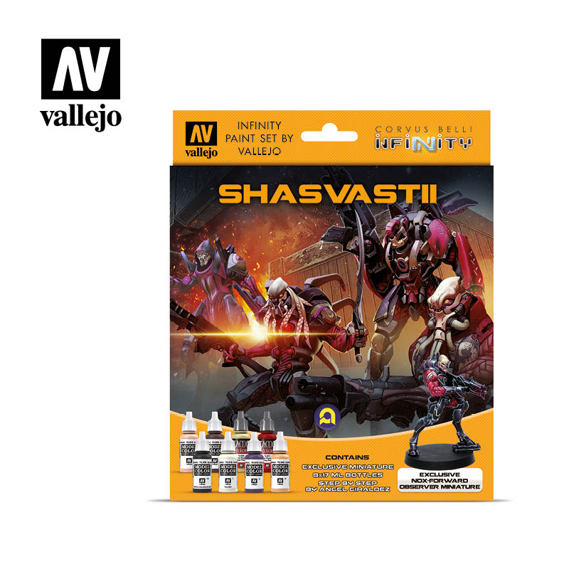 Vallejo 70241 Infinity Shasvastii Exclusive Miniature 8 Colour Actylic Paint Set