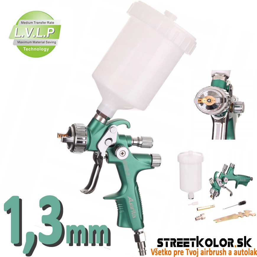 Striekacia pištoľ Auarita L-898-2, 1,3mm LVLP 125-170l/min. TEFLÓNOVÝ POVRCH