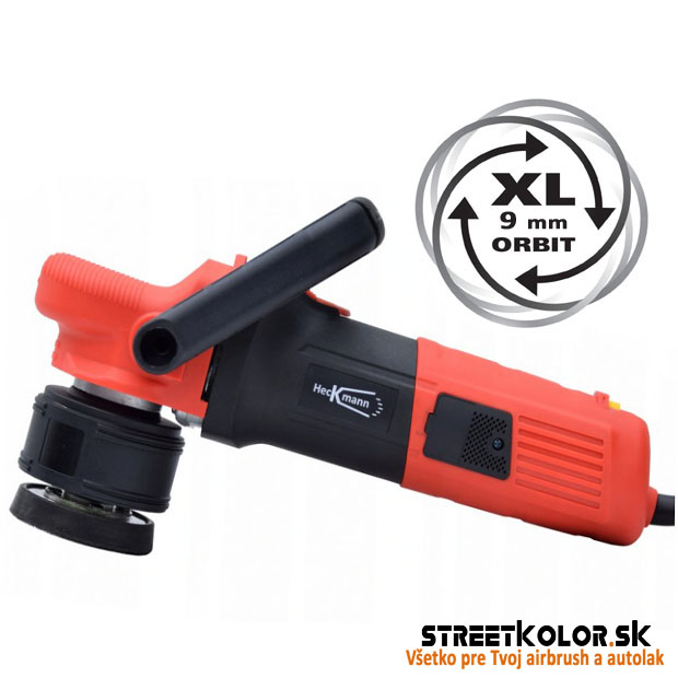 Excentrická leštička Heckmann HK-DF9A, unášač 75 a 125mm, Excentricita: 9mm