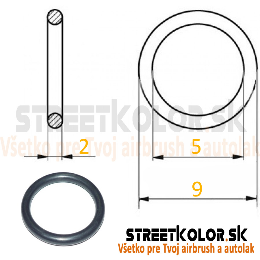 Tesnenia pre Pneumatické systémy 5x2 mm