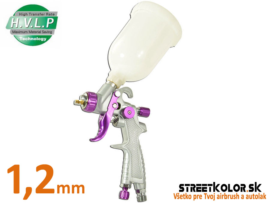 mini profi HVLP striekacia pištoľ 1,2mm, Auarita H-891, spotreba: (125-230l/min)