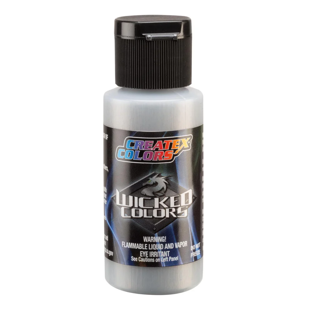 Wicked Chrómová strieborná airbrush farba CreateX W357 30 ml – Quicksilver Chrome