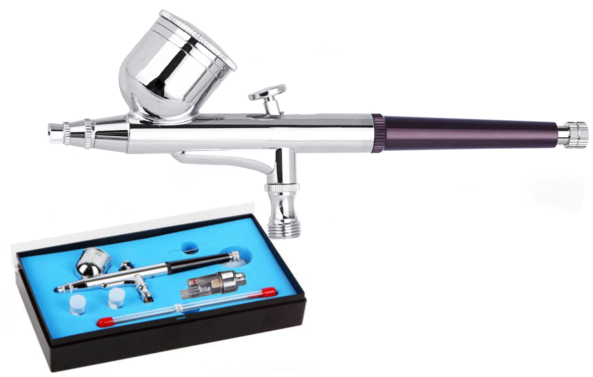 Airbrush pištoľ HSENG ® HS-30KF 0,2+0,3+0,5 mm ihla + Filter