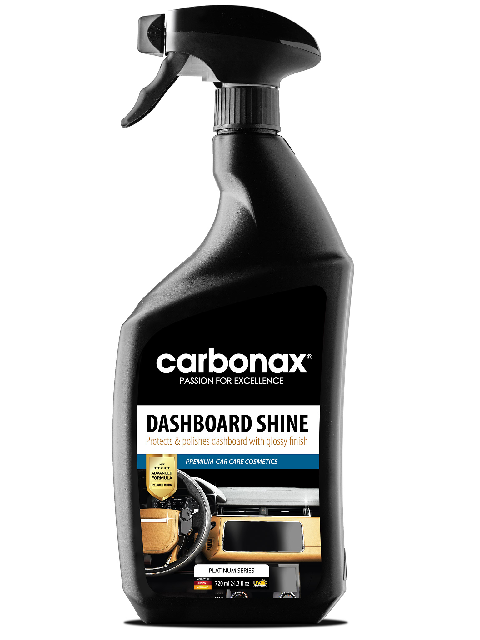 CARBONAX® Lesk a čistič na palubovku, 720ml