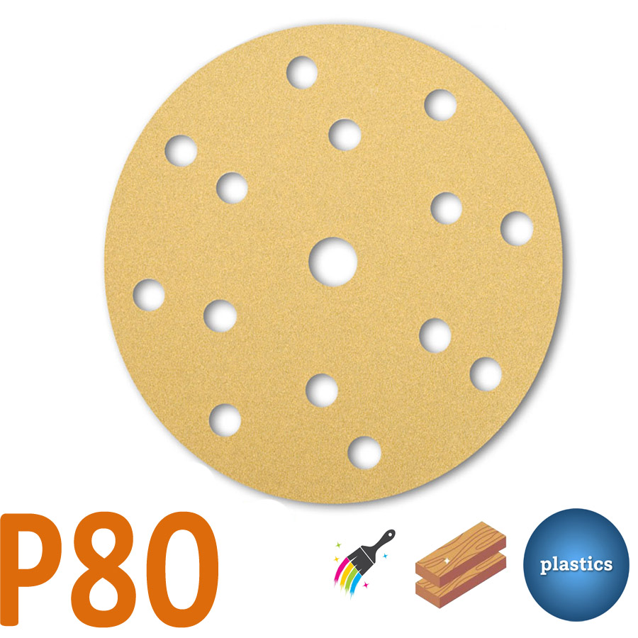 Starcke Brúsny disk P80, 150mm, 15dier, 1ks
