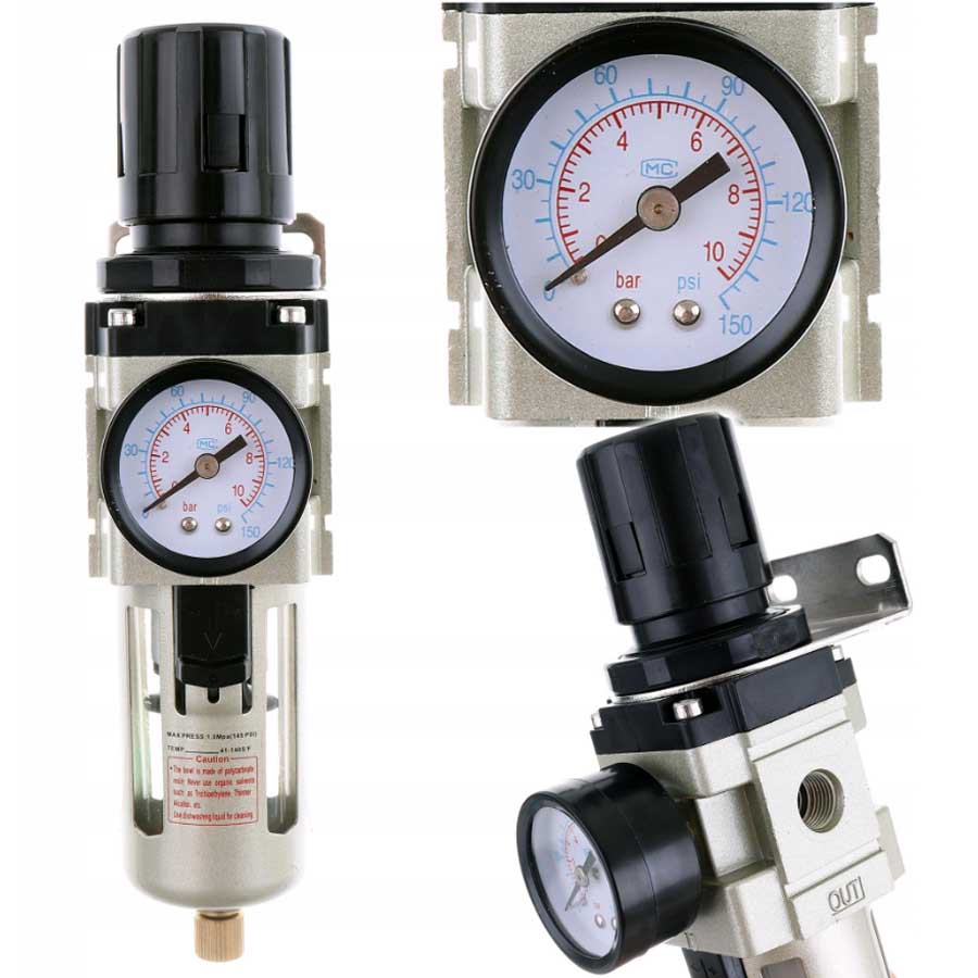 Regulátor tlaku s filtrom AW3000-02, vnútorný závit:1/4", 10 mikrónov