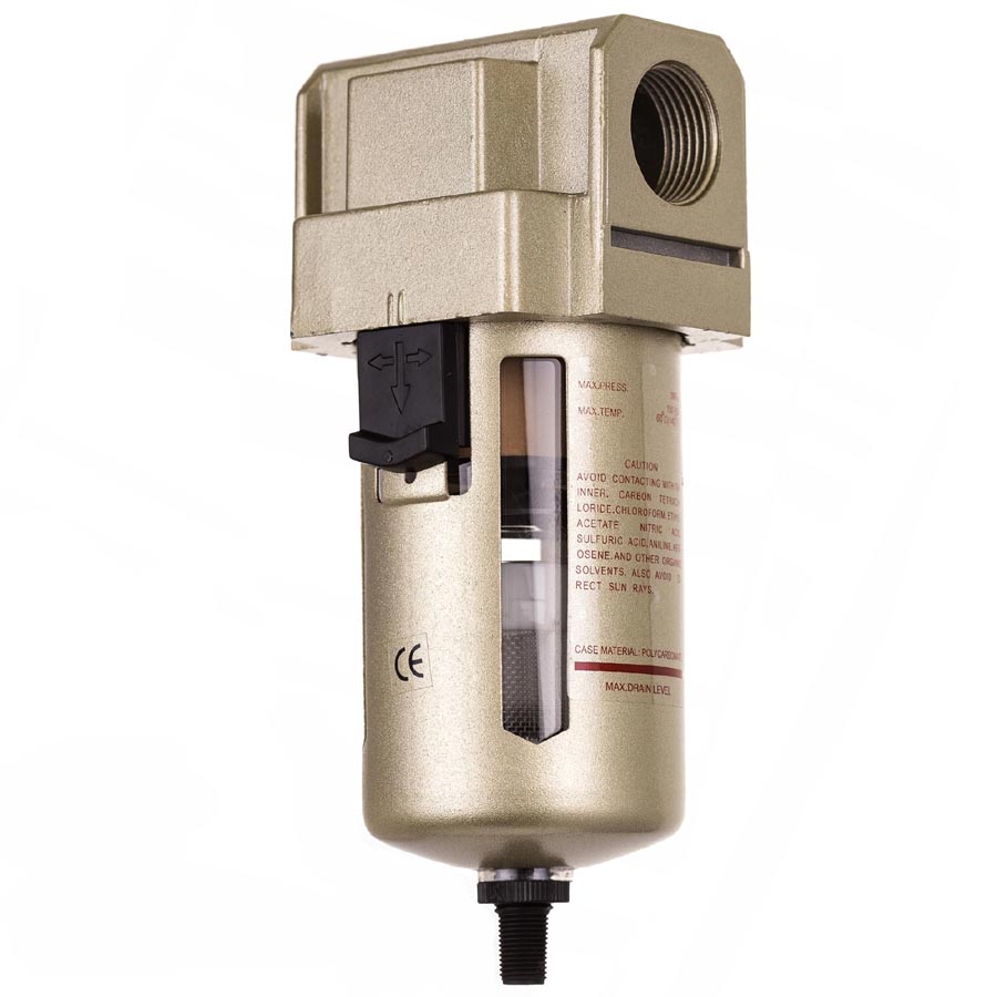 Filter vzduchu-odkaľovač AF4000-04D, Závit:1/2", autovypúšťací ventil, 5 mikro