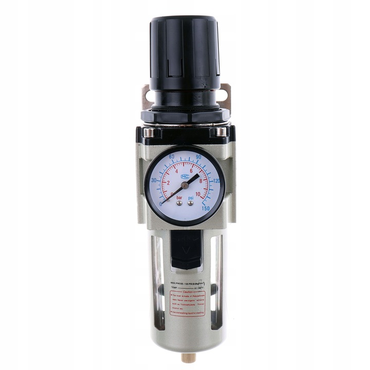 Regulátor tlaku s filtrom AW4000-04, vnútorný závit:1/2", filtrácia: 10 mikrónov