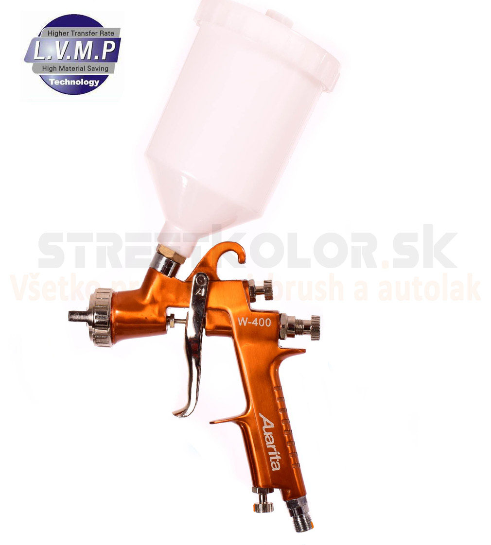 Striekacia pištoľ Auarita W-400 2,5mm LVMP, spotreba vzduchu 156-269l/min.