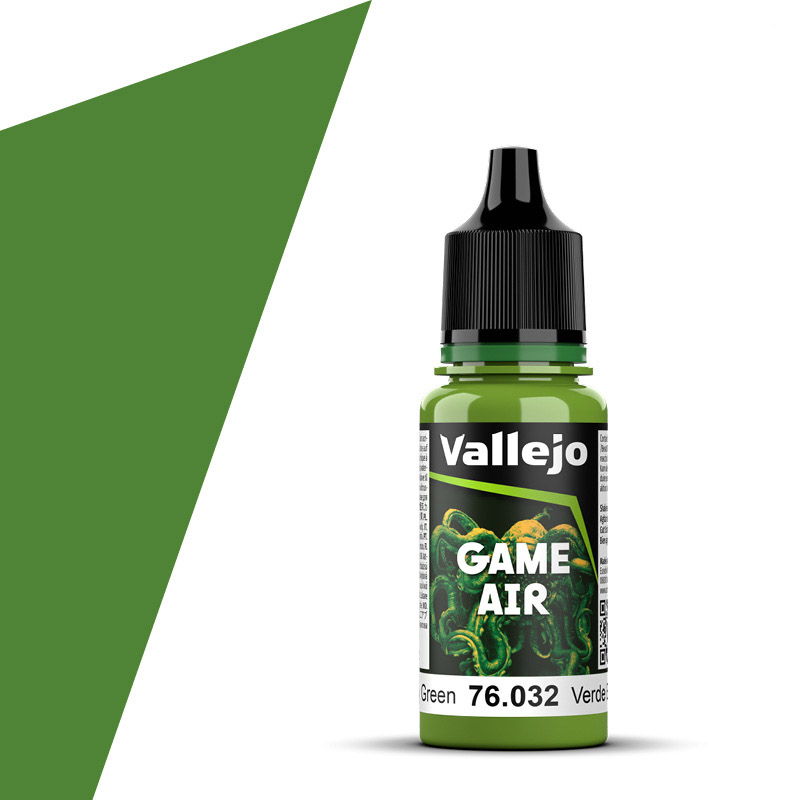 Vallejo 76.032 GameAir zelená airbrush farba 18 ml (VALLEJO SCORPY GREEN GAME AIR PAINT 76.032 / 76032)