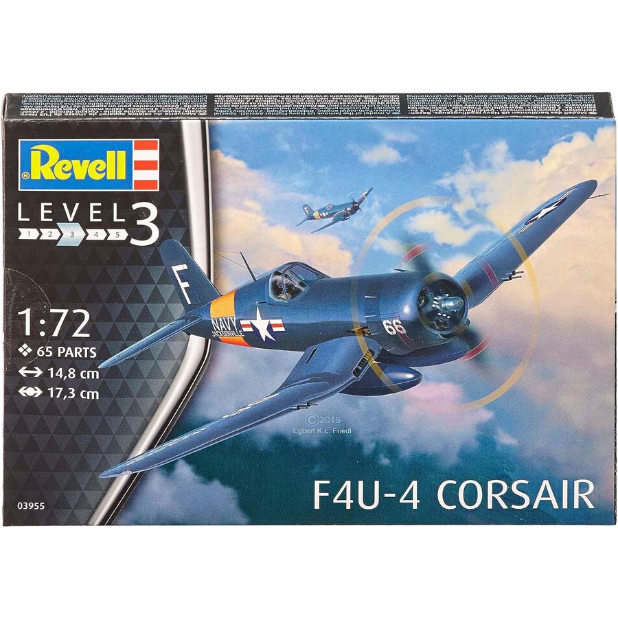 Revell F4U-4 Corsair Model Set lietadlo 1:72, 65 dielov