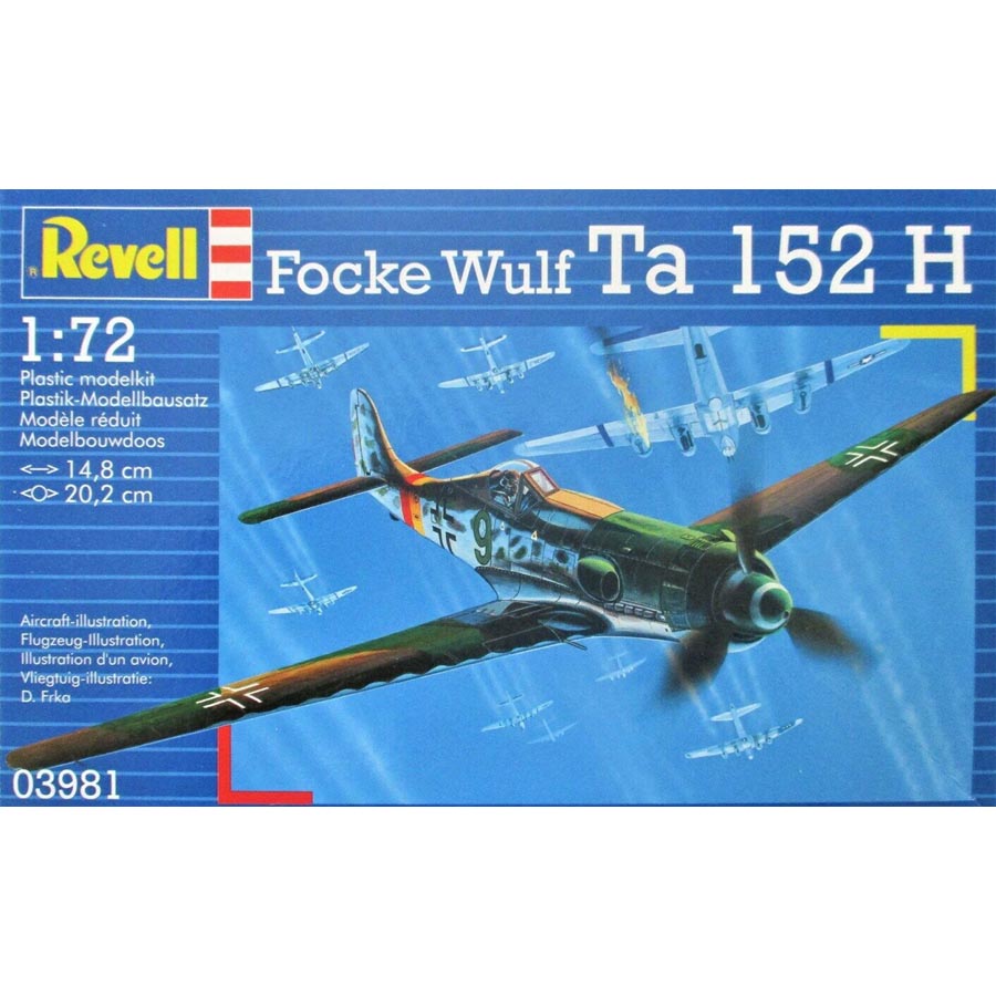 Revell Focke Wulf Ta152H Model Set lietadlo 1:72, 39 dielov