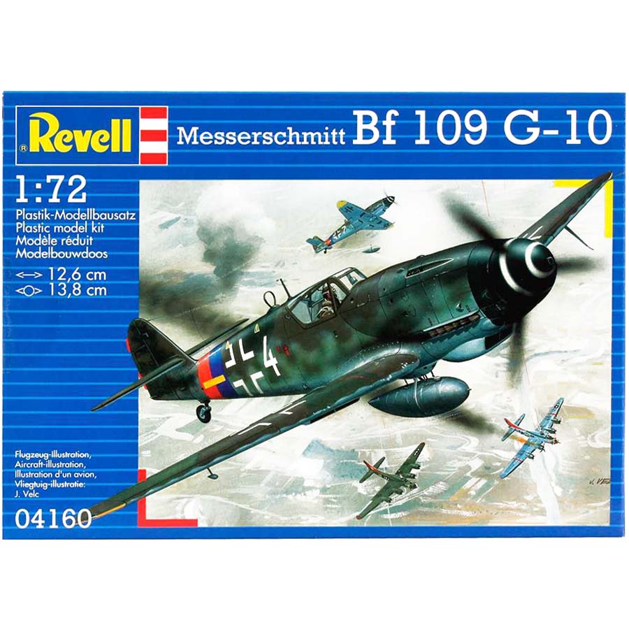 Revell Messerschmitt Bf 109 G-10 Model Set lietadlo 1:72, 37 dielov (REVELL MESSERSCHMITT BF 109 G-10)