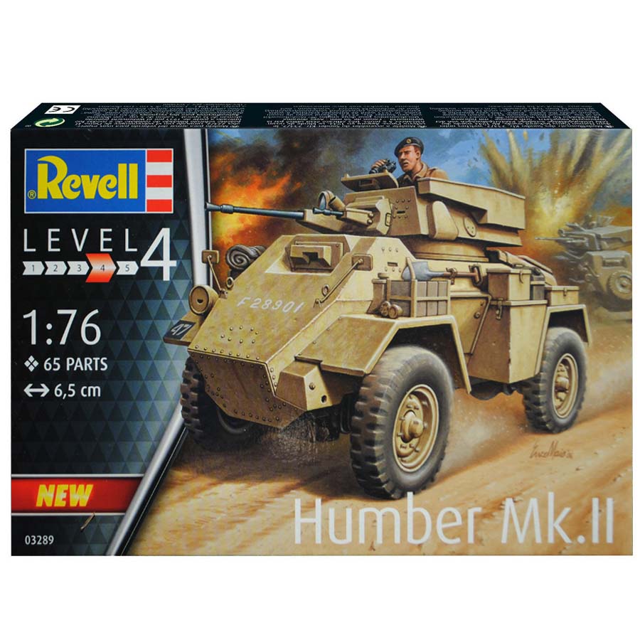Revell Humber Mk.II Model Set obrneného vozidla 1:76, 65 dielov