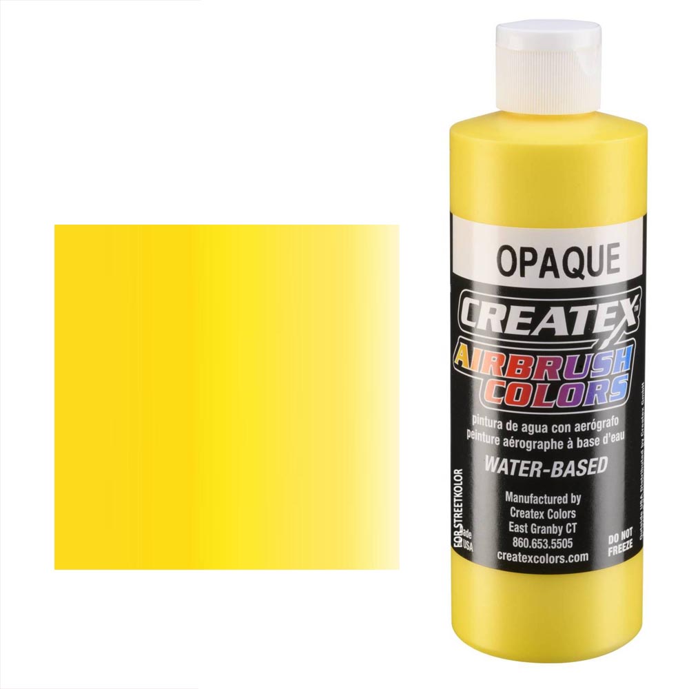 CreateX Žltá 5204 Nepriehľadná 240ml airbrush farba