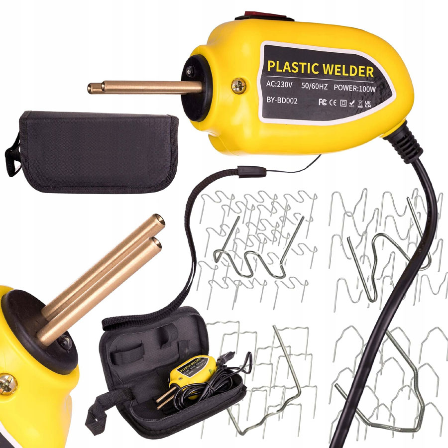 Zváračka plastov 100W + 200x zvárací drôt (PLASTIC WELDER KOLORTECH BY-BD002)