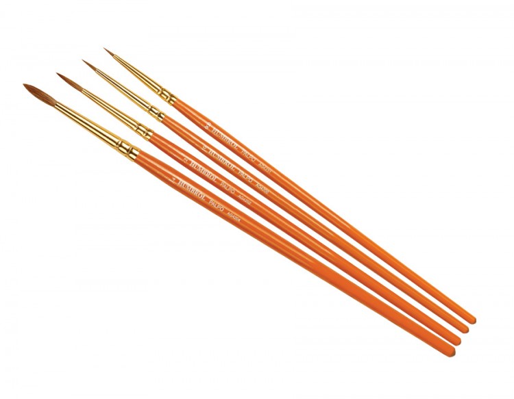 Humbrol Palpo Brush pack - sada štetcov z prírodných kuních vlasov, veľkosť 000/0/2/4 (HUMBROL PALPO)