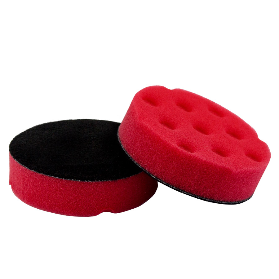 Velcro ultra mäkký finálny leštiaci kotúč na suchý zips, Červený, 80x30mm