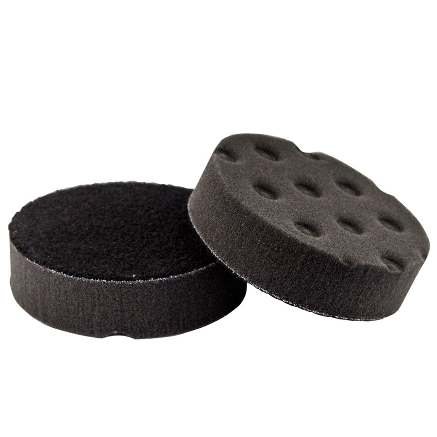 Velcro mäkký finálny leštiaci kotúč na suchý zips, Čierny, 80x30mm