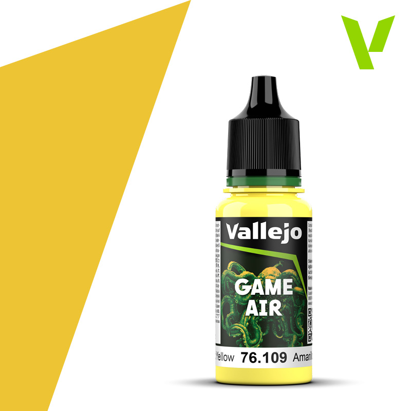 VALLEJO GAME AIR 76.109 ŽLTÁ akrylová airbrush farba 18 ml