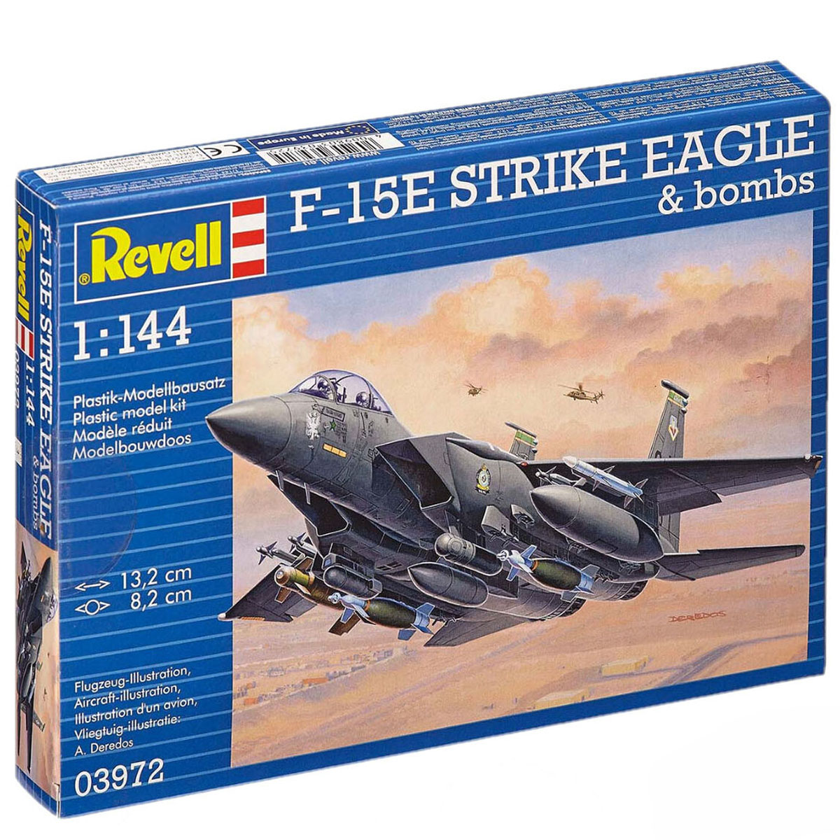 Revell F-15E Strike Eagle & bombs Model Set lietadla 1:144, 70 dielov