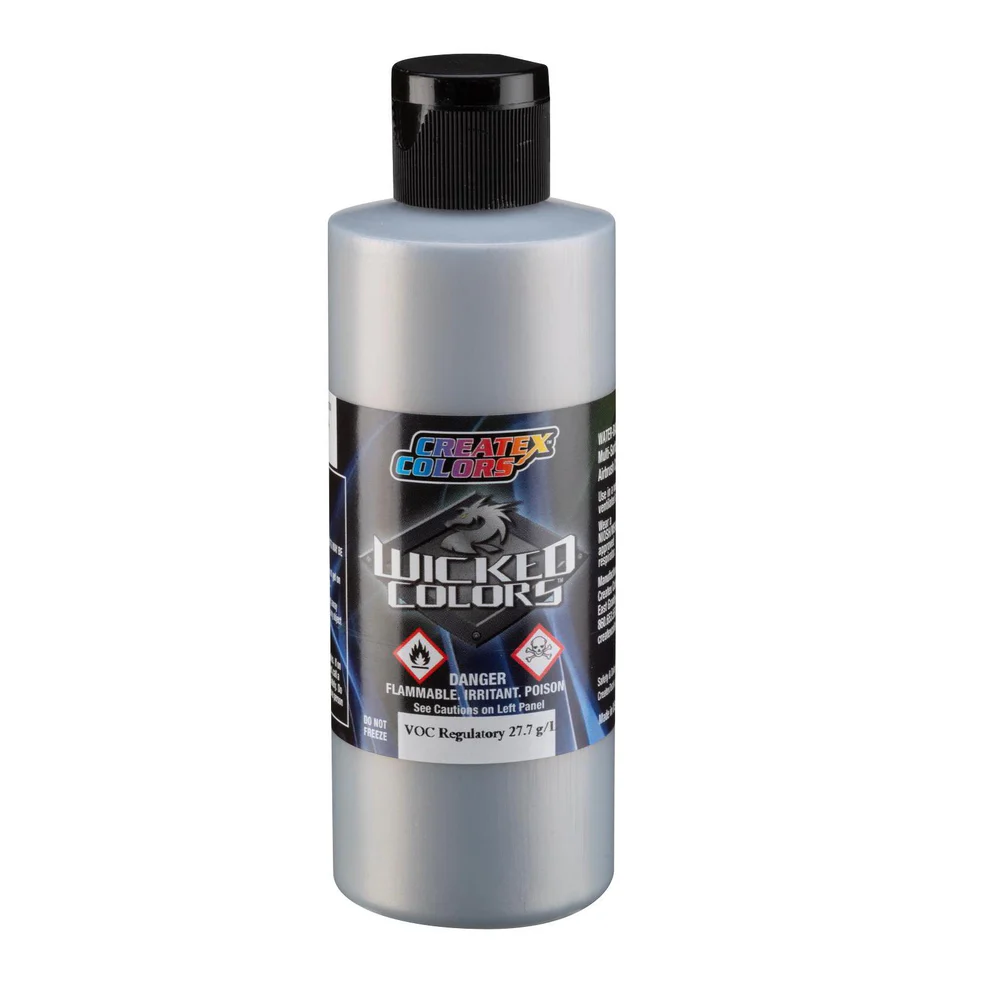 Wicked Chrómová strieborná airbrush farba CreateX W357 120 ml – Quicksilver Chrome